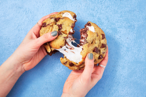 Best S'mores Stuffed Cookies Recipe - Delish.com