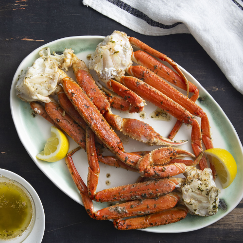 Crab Legs with Garlic Butter Sauce Recipe | SmallRecipe
