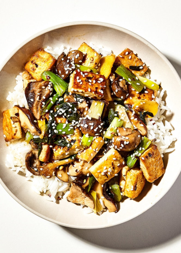 Tofu and Mushroom Stir-Fry Recipe | Bon Appétit