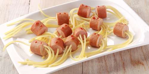 Recette Spaghetti aux knackis facile | Mes recettes faciles