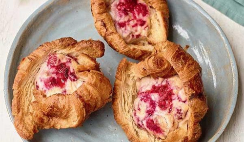 Nadiya Hussain Raspberry Cheesecake Croissants | Time to Eat BBC