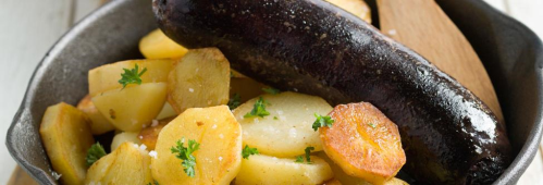 Boudin, compote et pommes de terre rissolées - Cuisine et Recettes ...