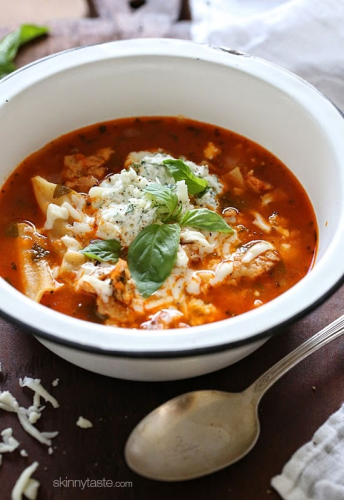Lasagna Soup (Crockpot, Stove or Instant Pot) - Skinnytaste