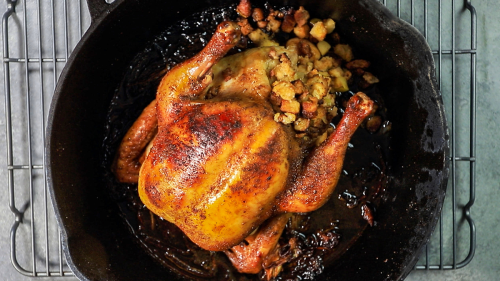Grilled Whole Chicken with Sausage & Apple Stuffing – Pit Boss Grills
