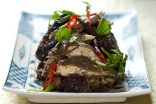 Char Grilled Sapa Black Chicken in Galangal: Ga Den Nuong Rieng ...