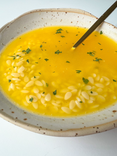 Easy Vegetable Broth Pastina Soup - The Modern Nonna